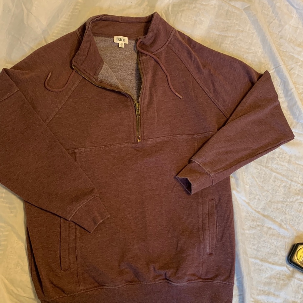 BKE pullover jacket deep purple